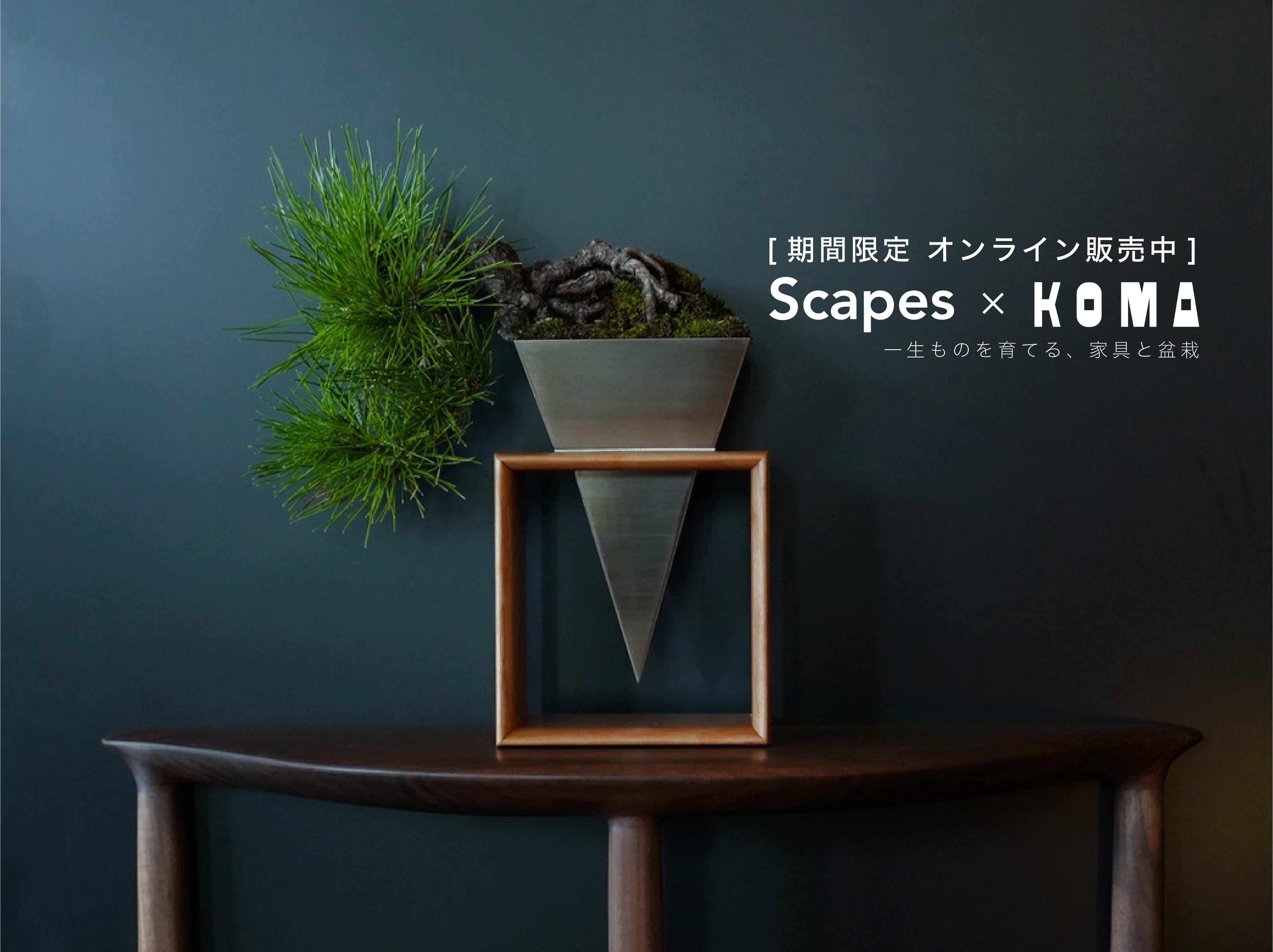 盆栽飾り台 ミニ盆栽飾り台：miniplateSAN【インテリアショップ・イオリスペース】