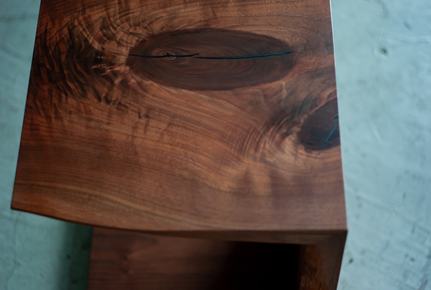 一枚板 side table walnut