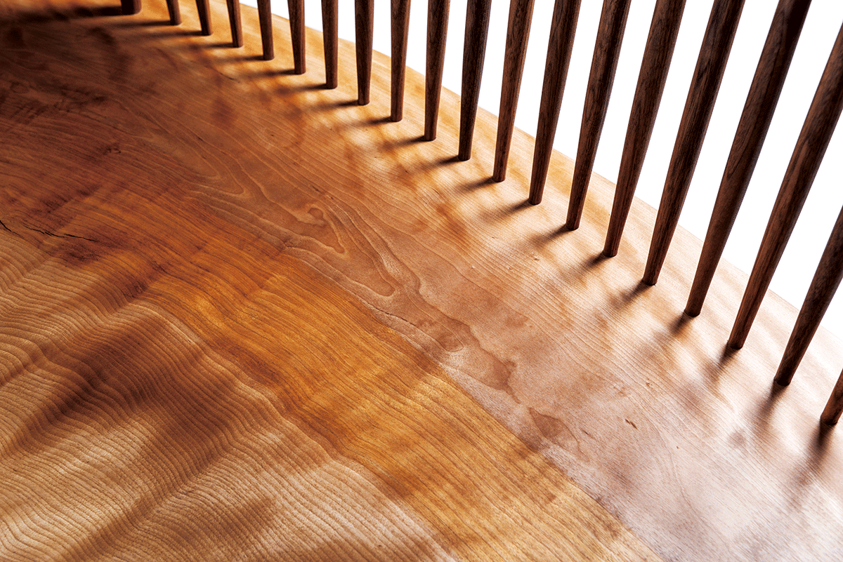 Mizume solid wood bench