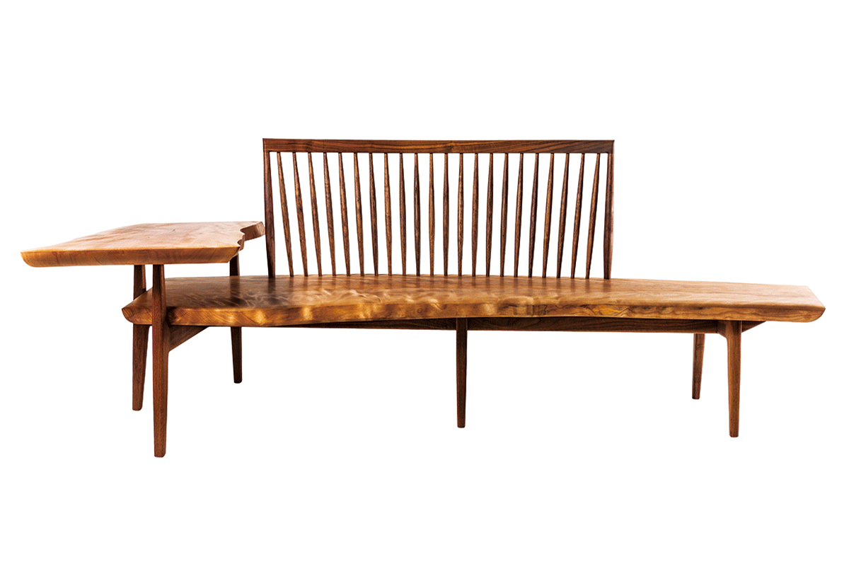 Mizume solid wood bench