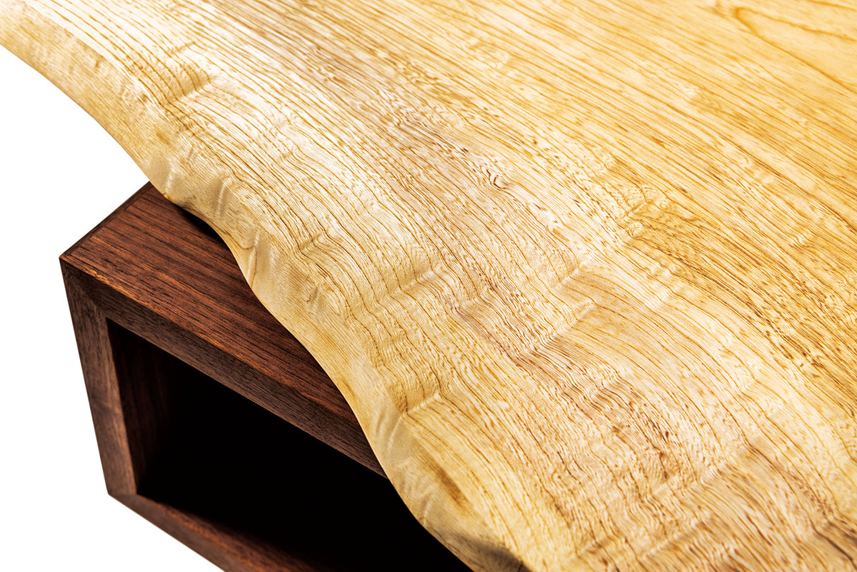 Solid wood low desk square-03