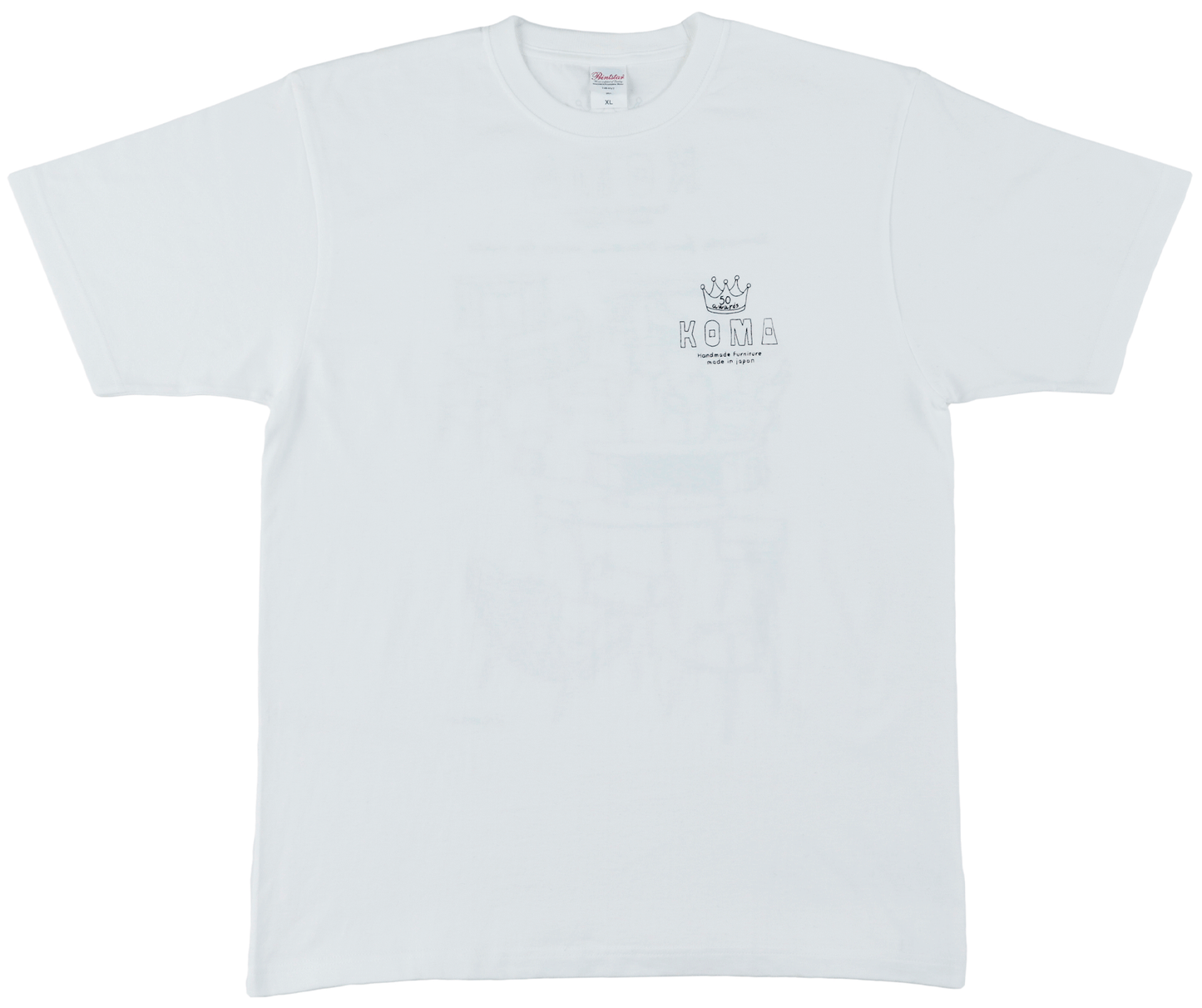 50冠 Tシャツ White