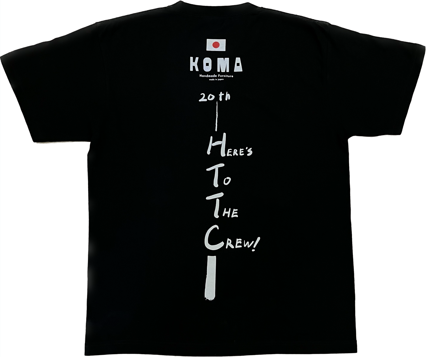 20th Anniversary T-shirt 4 lines Black