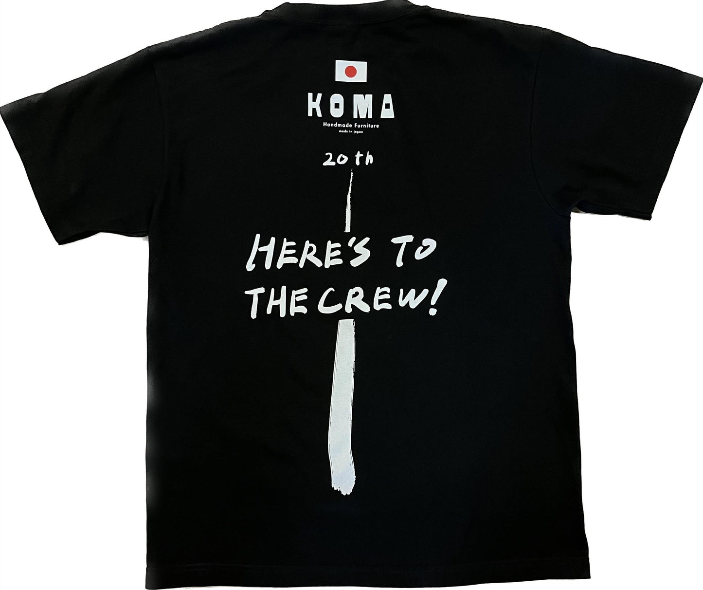 20周年記念Tシャツ 2行 Black