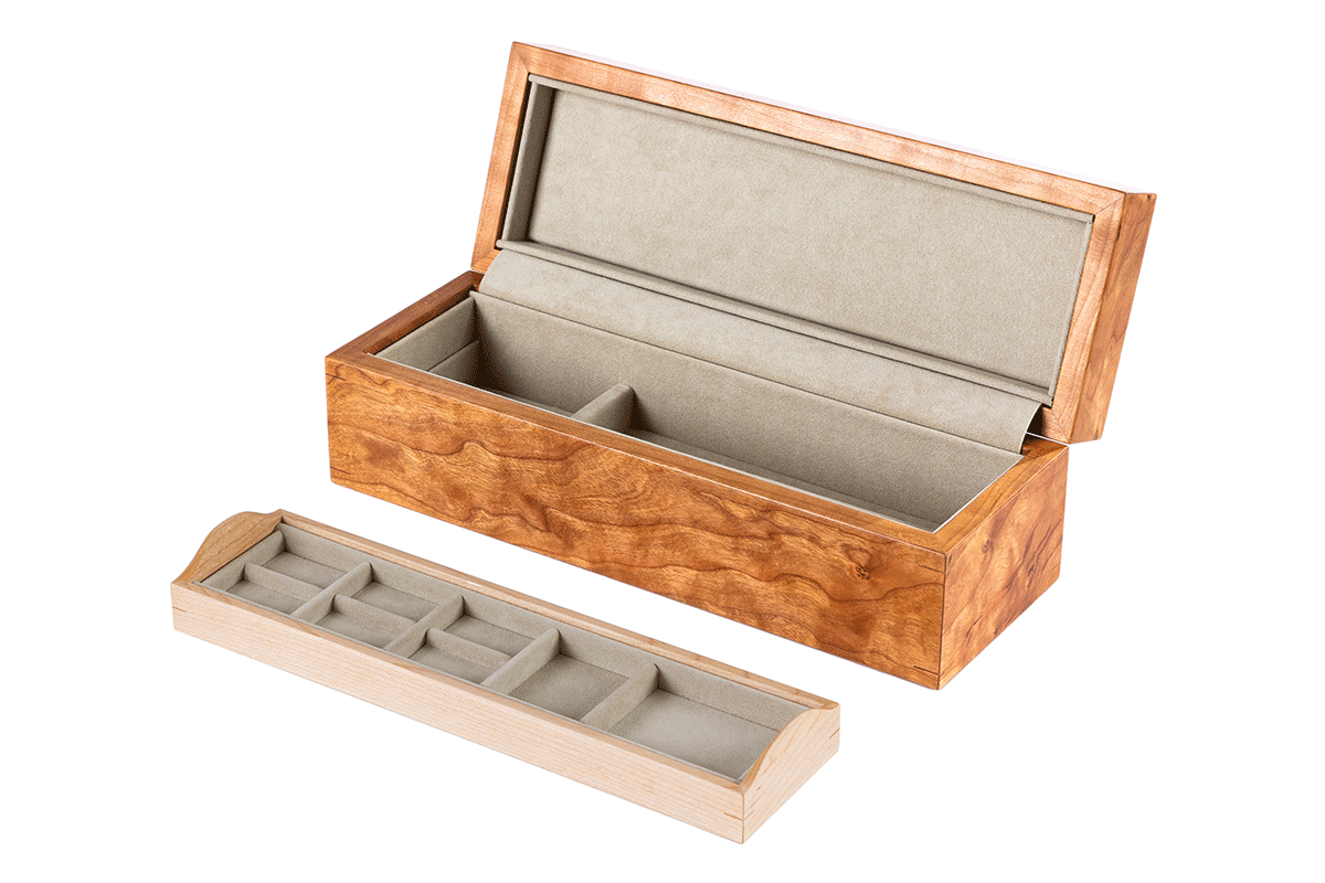 木製ジュエリー☆コレクション ケース　used品 ジュエリーケース チェリー / Cherry Jewelry case ch5-162 – KOMA