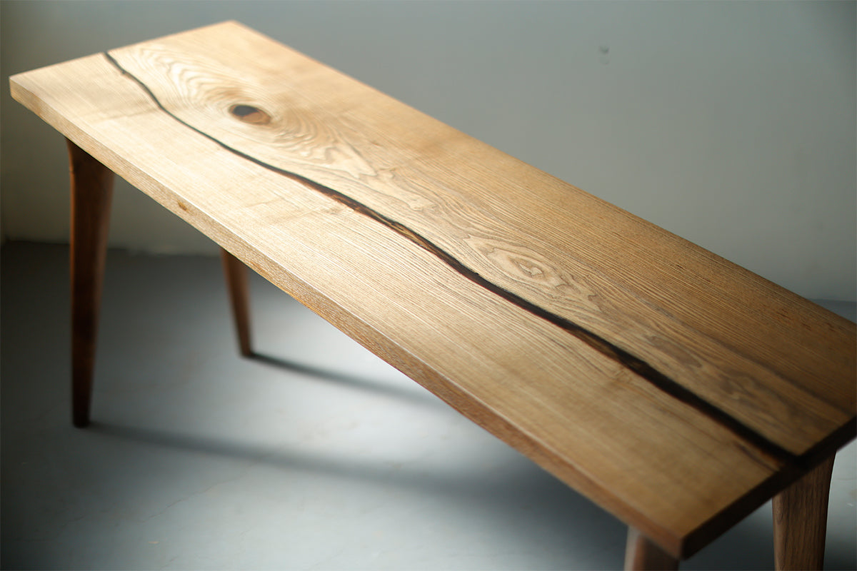 一枚板デスク 神代ニレ 4674