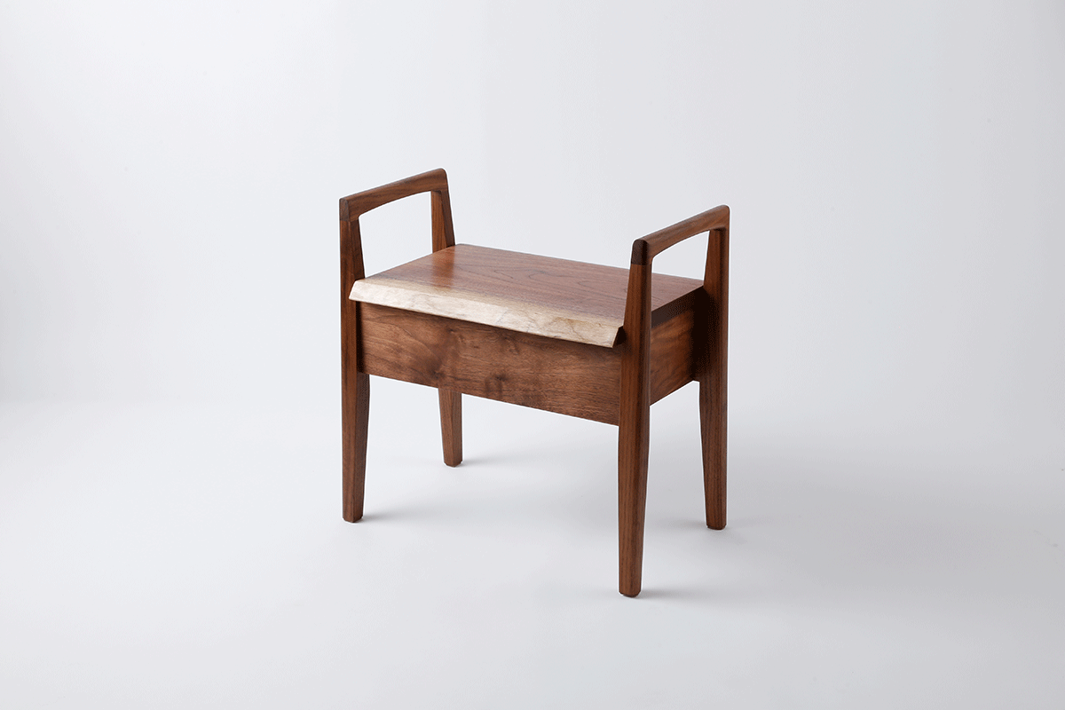 一枚板 genkan stool