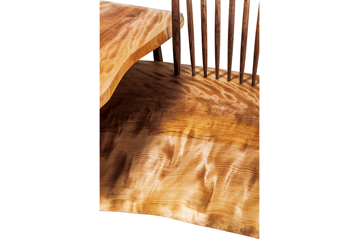 Mizume solid wood bench