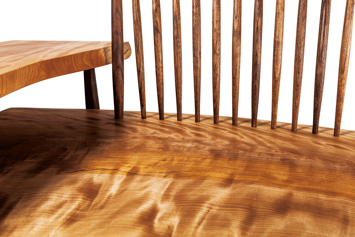 Mizume solid wood bench