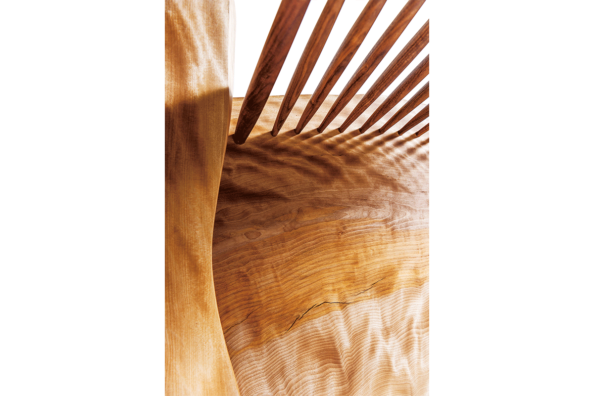 Mizume solid wood bench