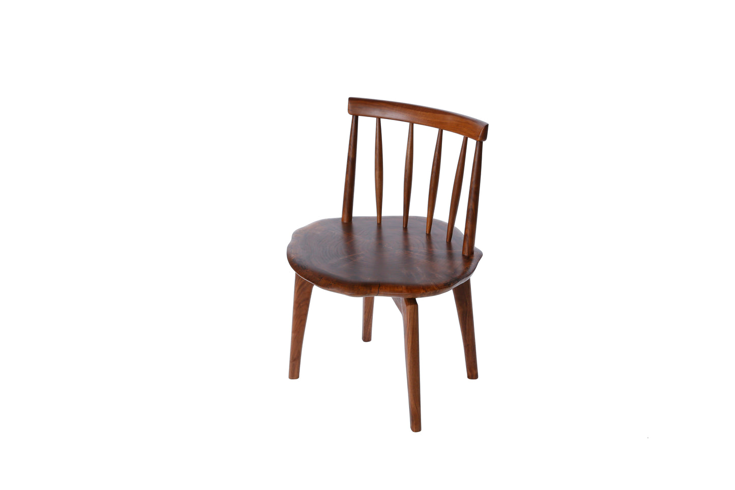 Solid Claro Walnut Stump Chair