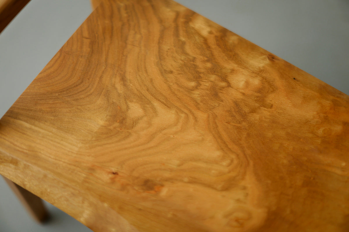 一枚板 genkan stool / cherry / 5137