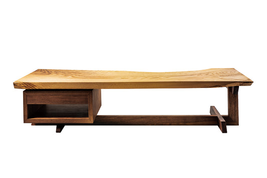 一枚板 low desk クリ