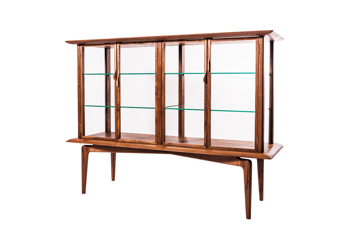 hyuece glass cabinet