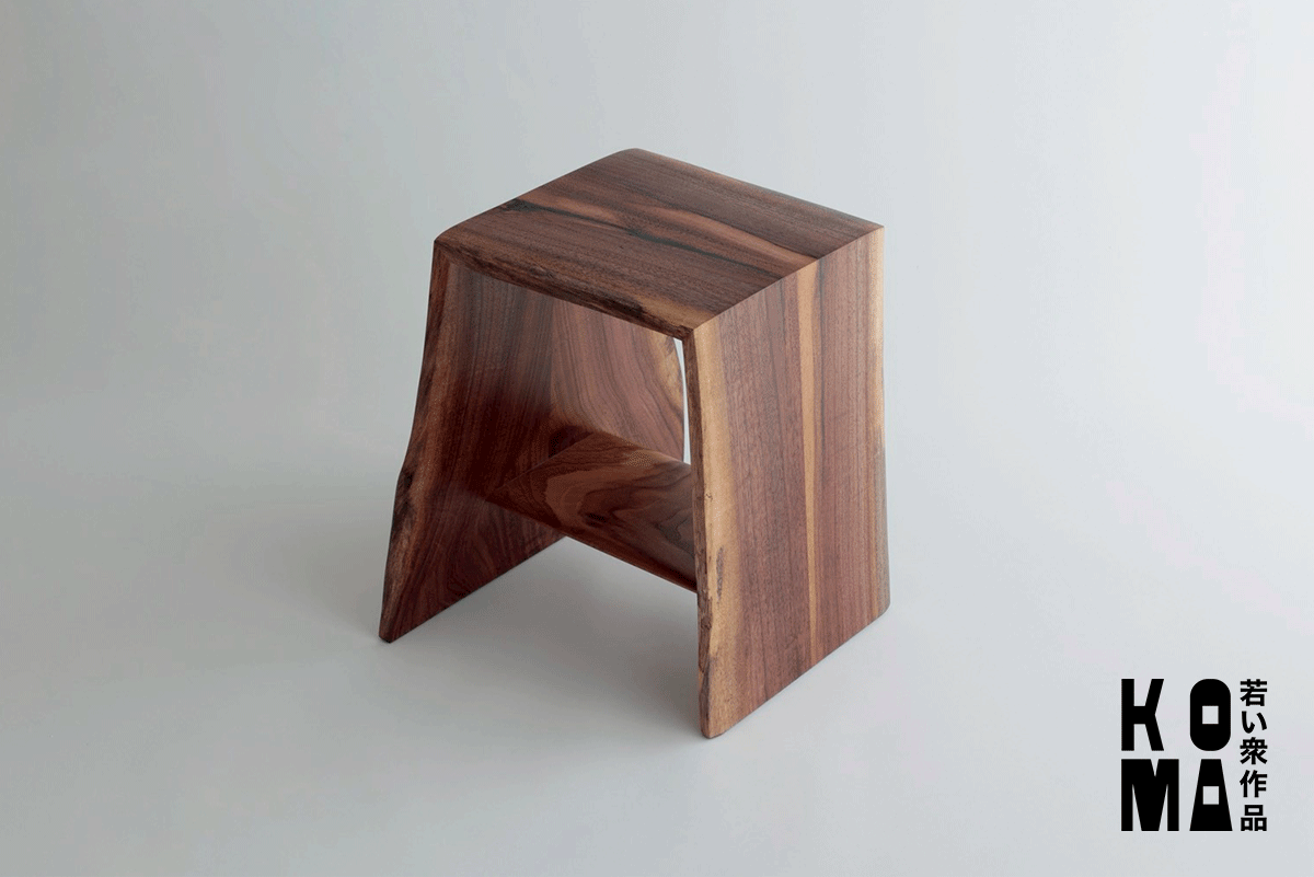 【若い衆作品】 Live edge stool　武内舞子