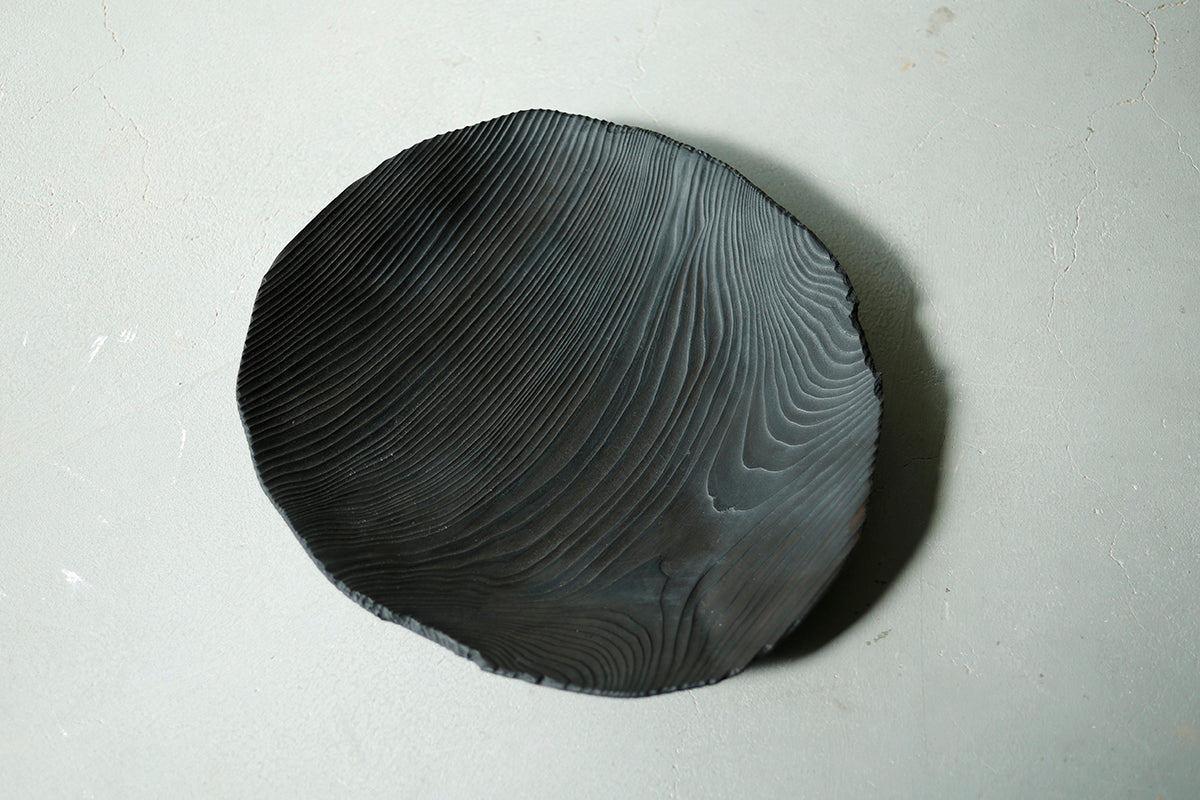 【若衆作品】yakisugi maru plate　武内舞子