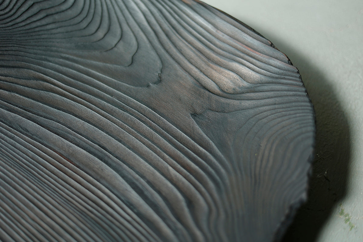 【若衆作品】yakisugi maru plate　武内舞子
