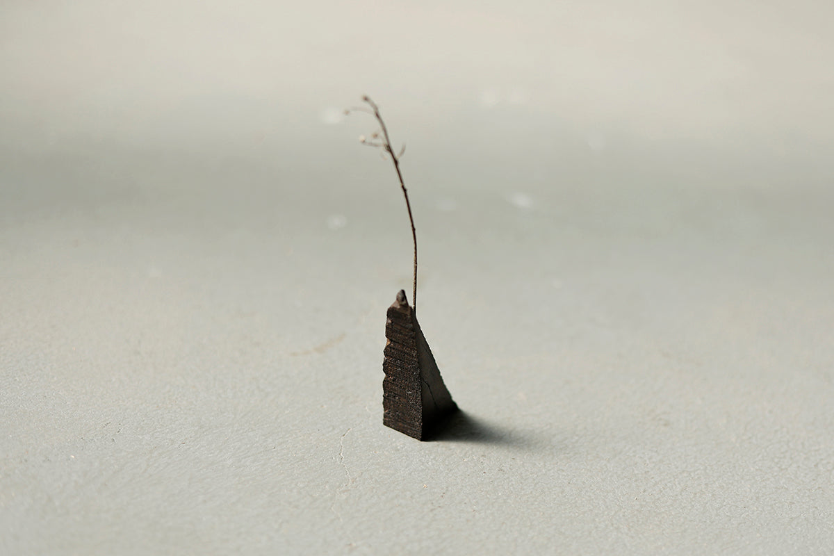 【若い衆作品】iwa vase / 黒神代ケヤキ(中)　武内舞子