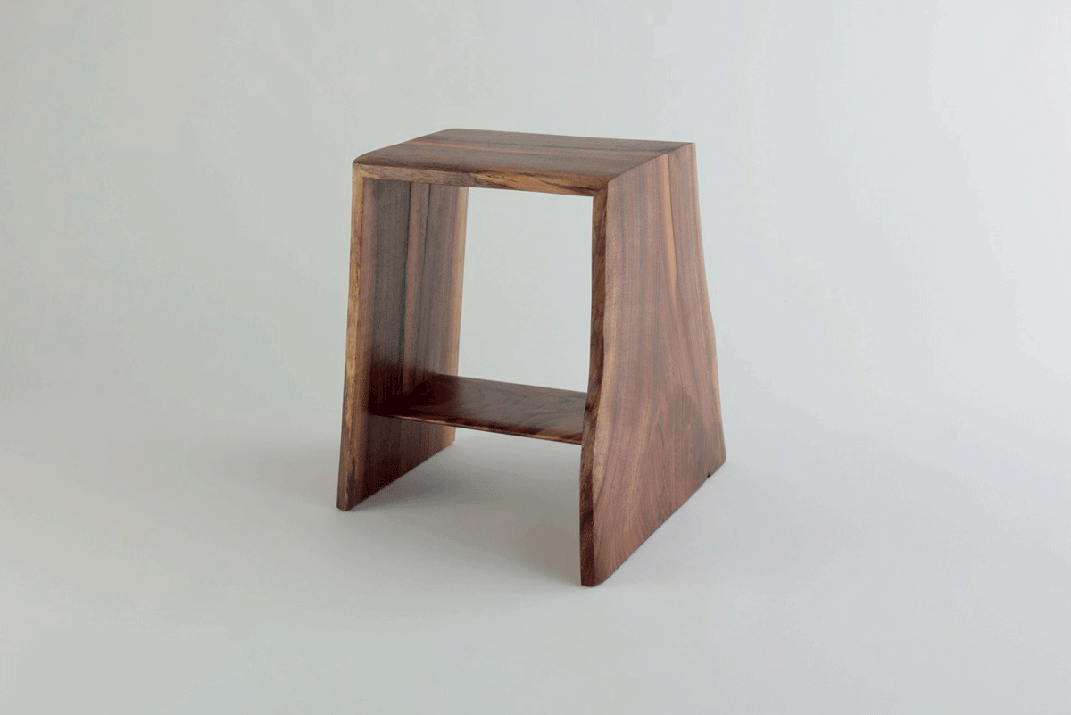【若い衆作品】 Live edge stool　武内舞子