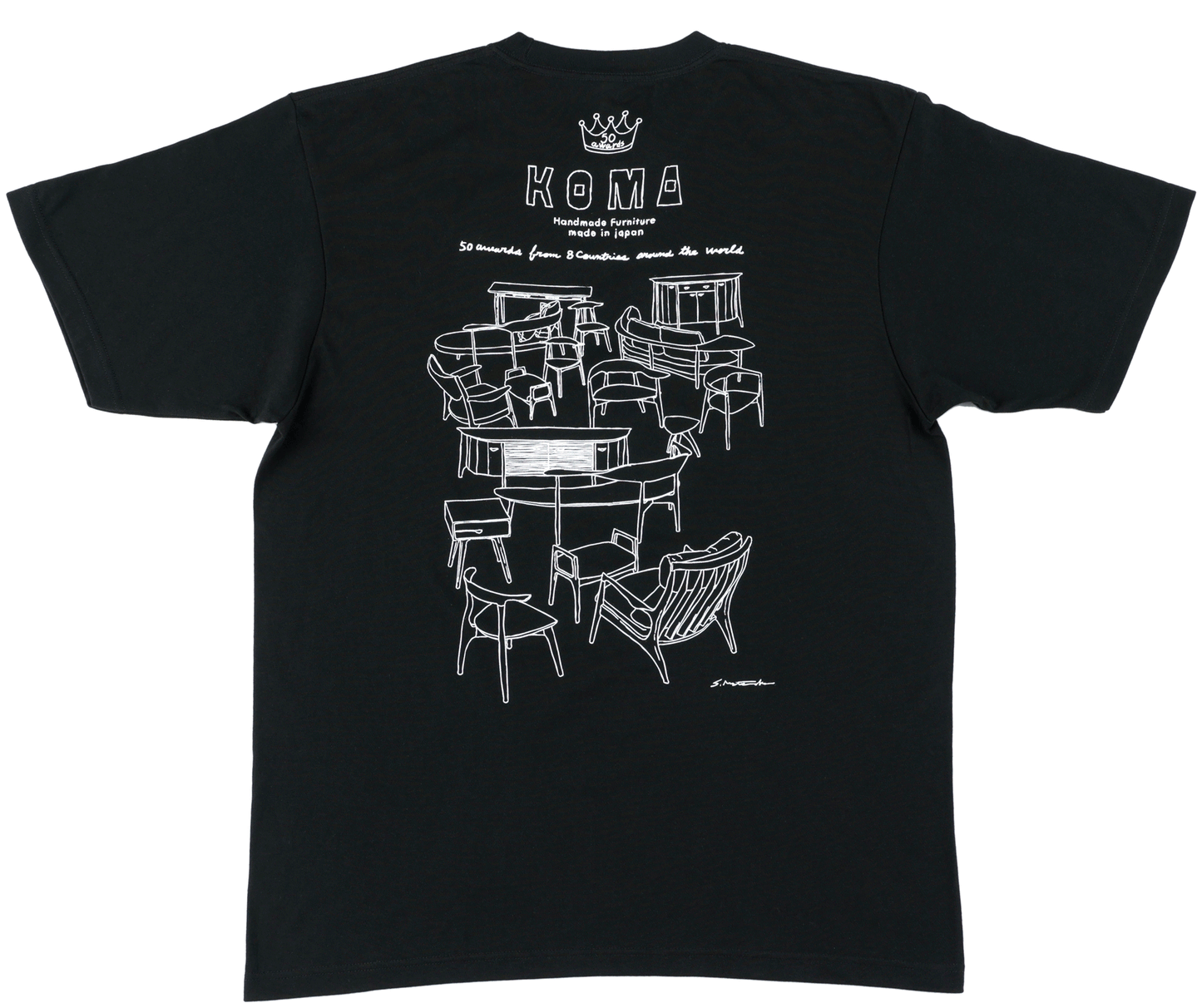 50冠 Tシャツ　Black