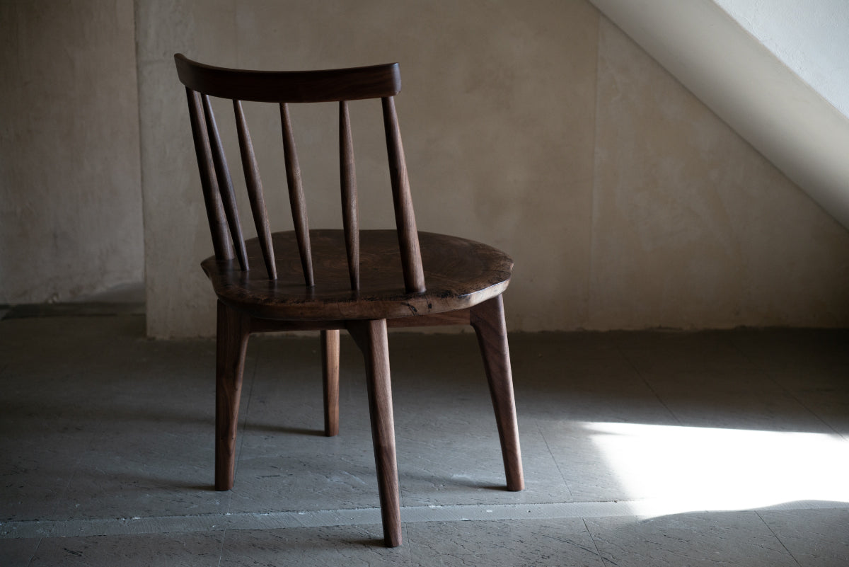 一枚板　クラロウォールナットのstump chair