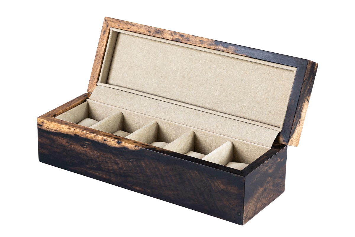 5本用　黒柿 / Black Persimmon Five watch　ku5k-160