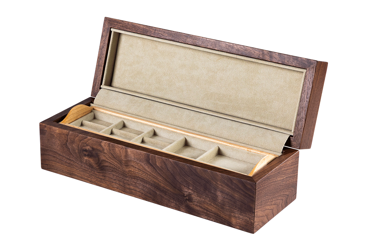 ジュエリーケース  ウォールナット【杢】/ Walnut Jewelry case　w5k-161