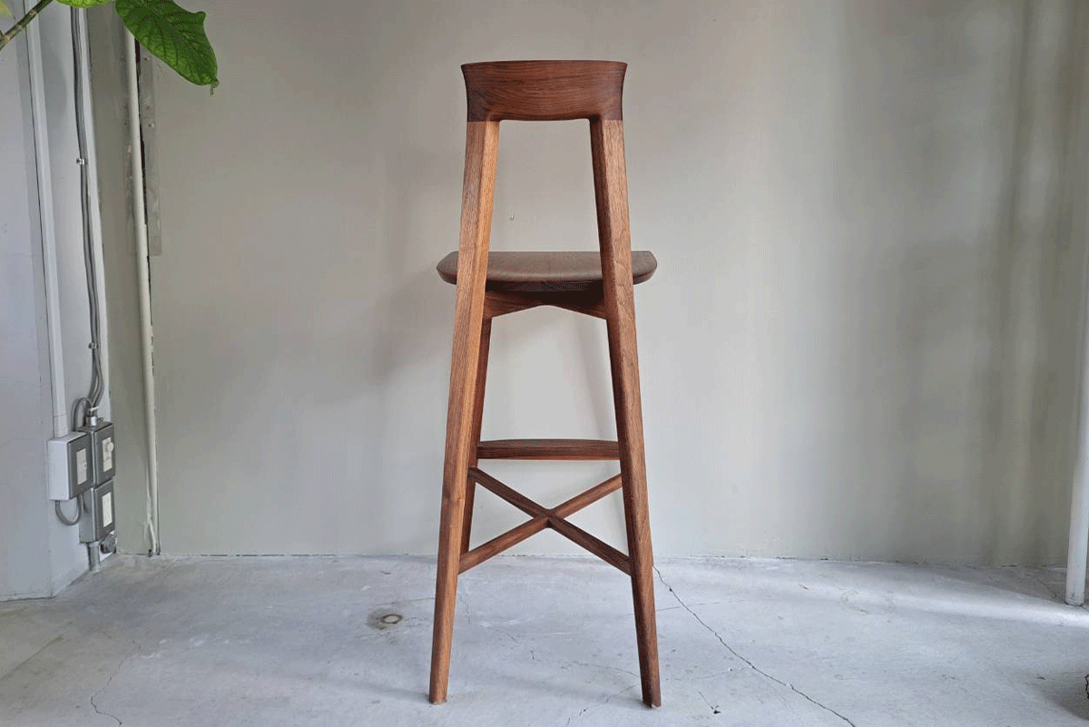 sim counter chair WN 無垢座面 3192【 展示品 】