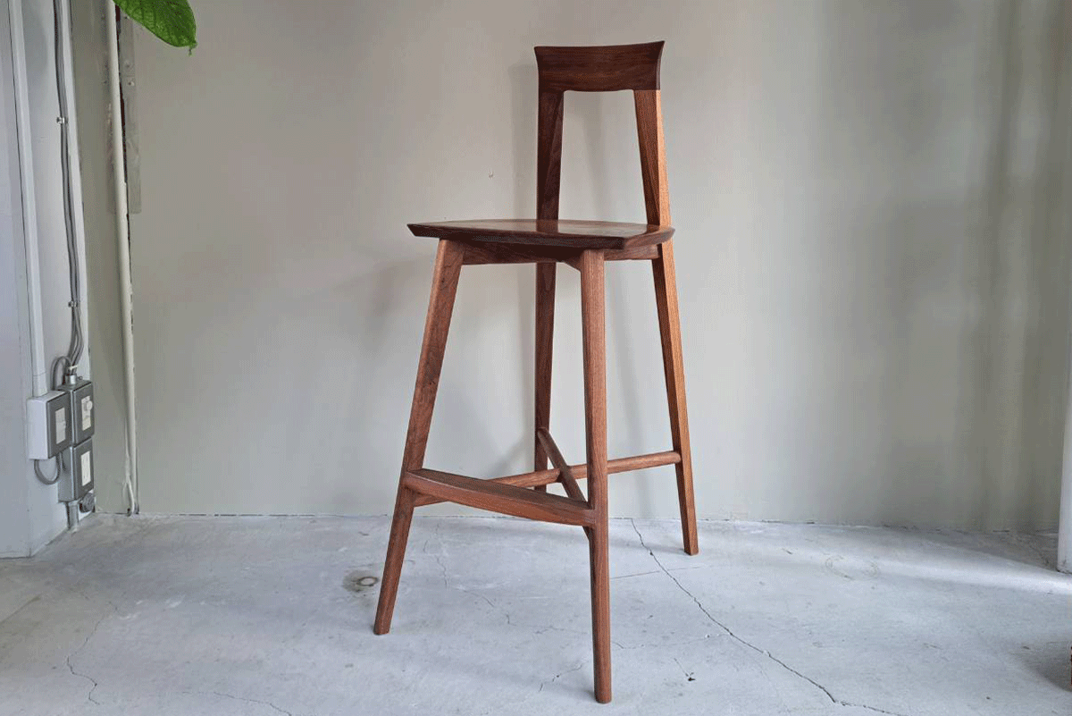 sim counter chair WN 無垢座面 3192【 展示品 】