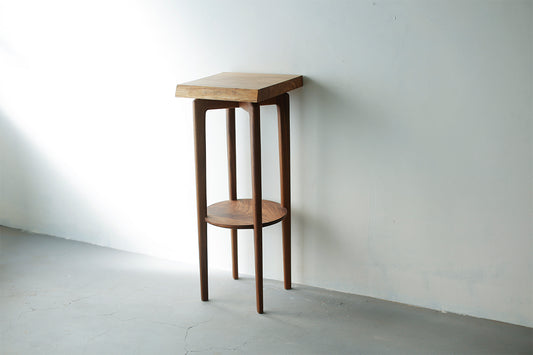 一枚板 flower stand オリーブ 4668