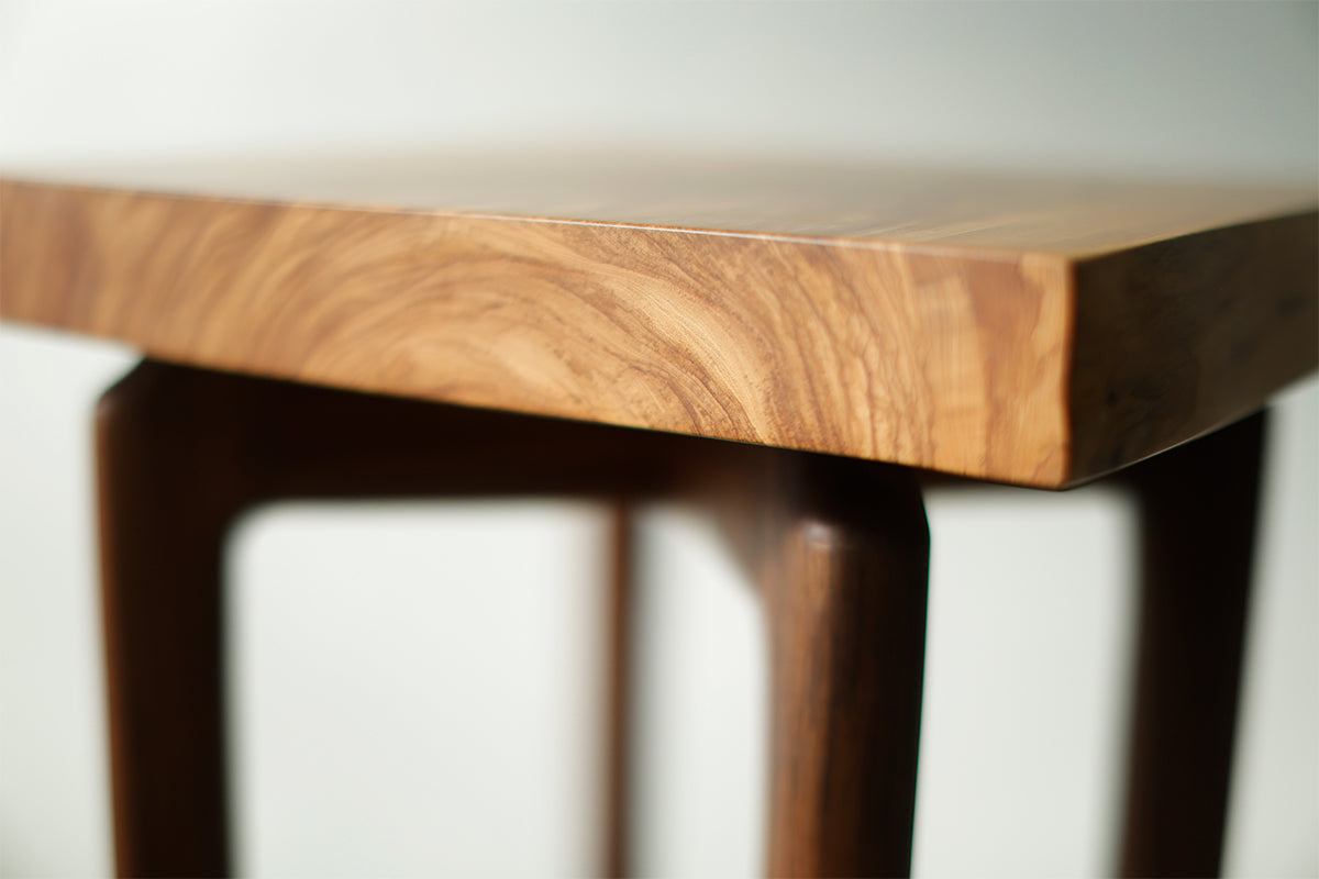 一枚板 flower stand オリーブ 4668