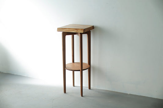 一枚板 flower stand オリーブ　4669