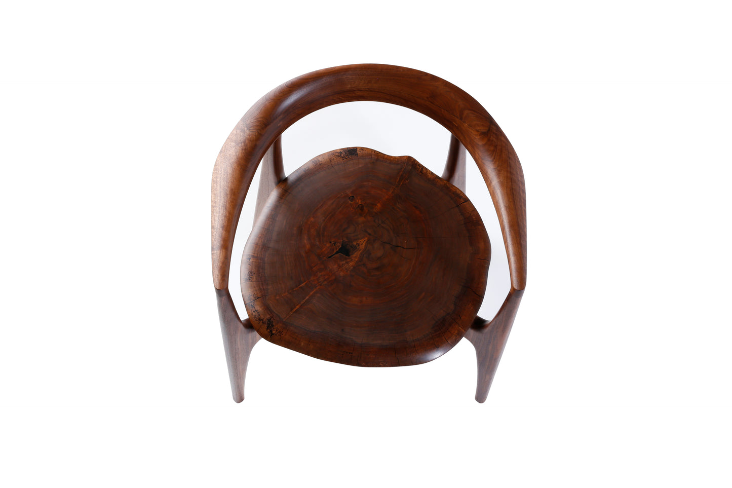 一枚板 stump arm chair クラロウォールナット