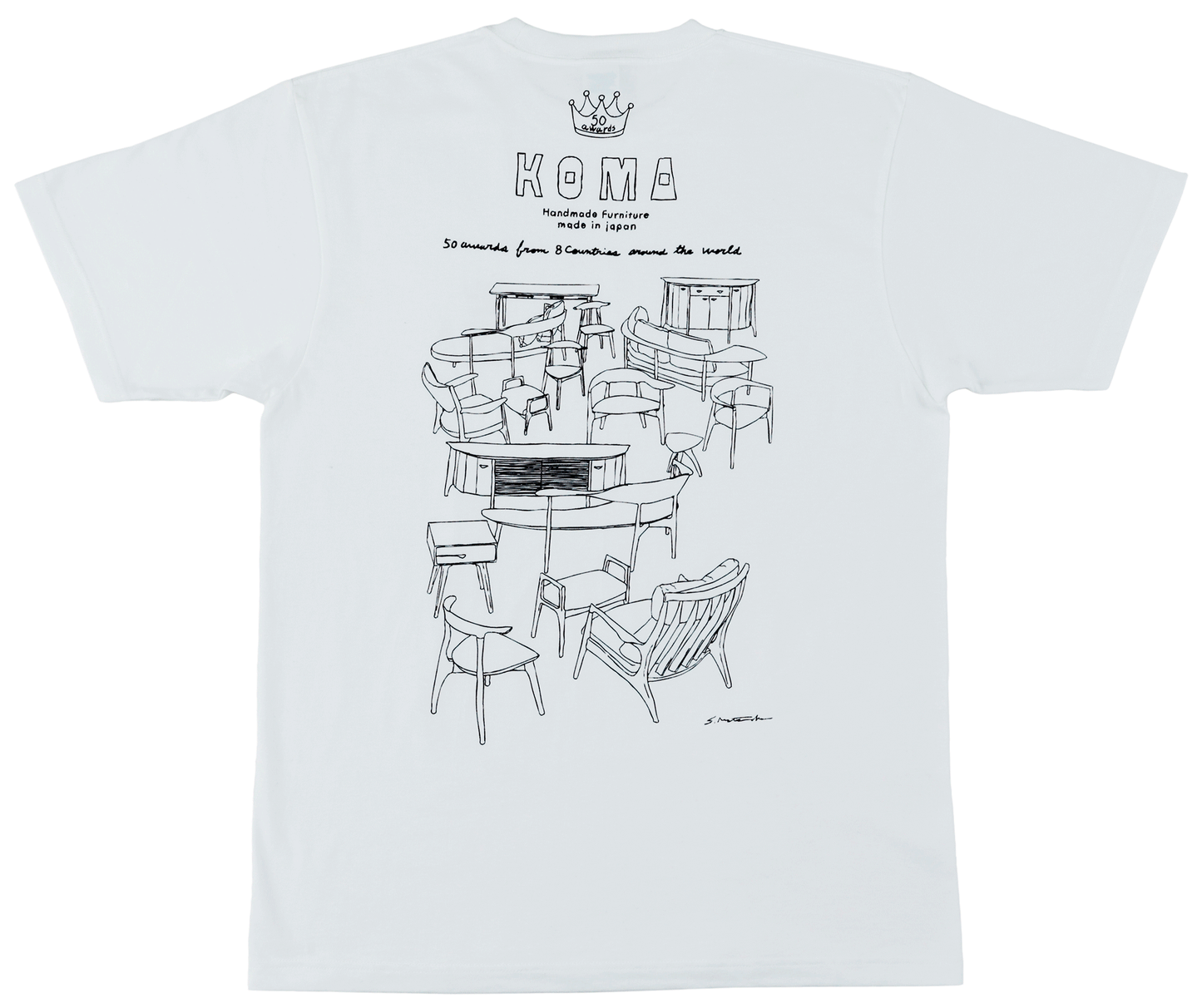 50冠 Tシャツ　White