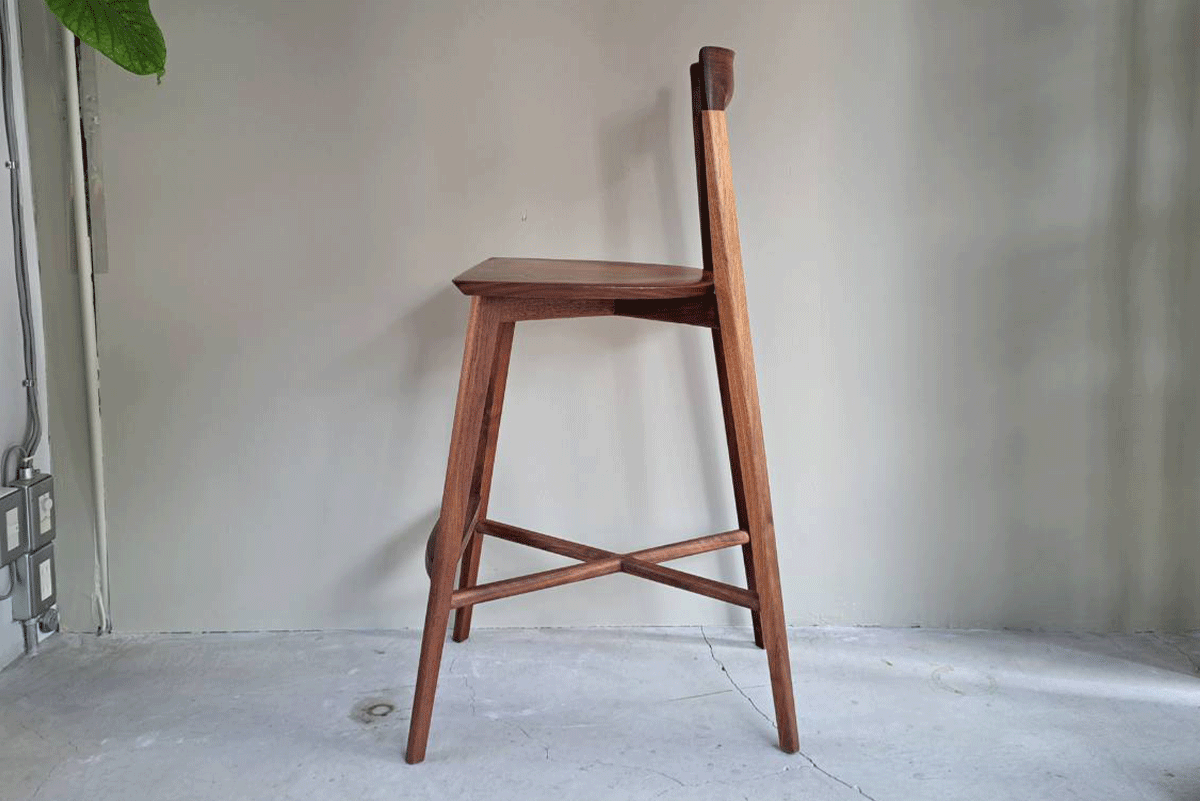 sim counter chair WN 無垢座面 3192【 展示品 】