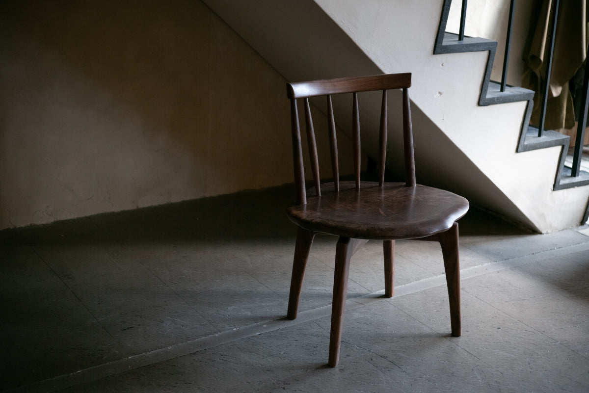 一枚板　クラロウォールナットのstump chair