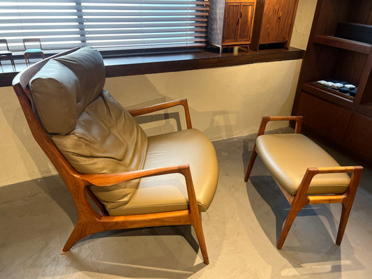 relax sofa & ottoman WN real leather 非売品 ( 松岡さんの一作目 ) シリアル？？？