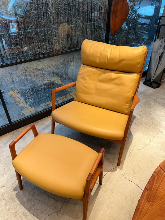relax sofa & ottoman CH real leather 4779