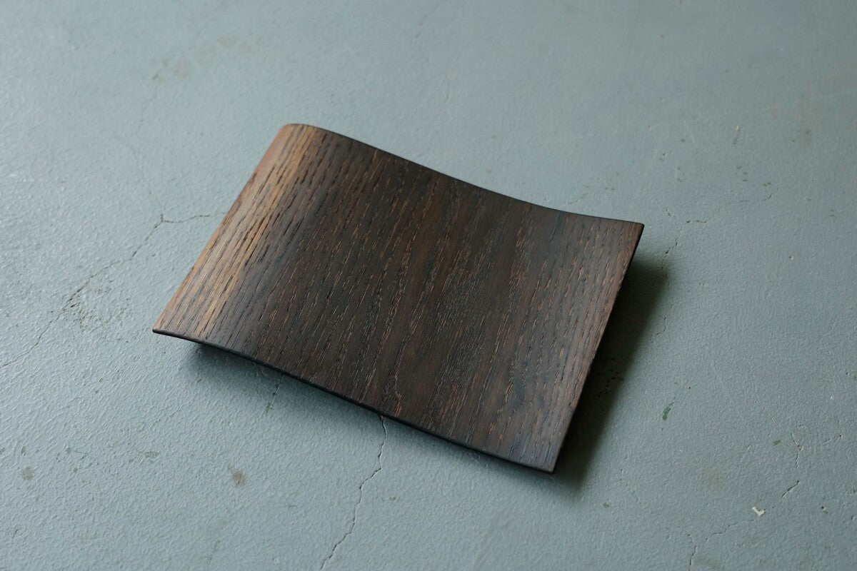 【若い衆作品】 Nami トレー/ 黒　轟木麻左臣