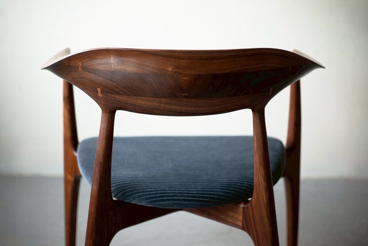 旧cocoda chair / WN / fabric seat (紺) 5234