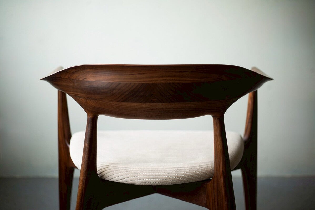 旧cocoda chair / WN / fabric seat (白)