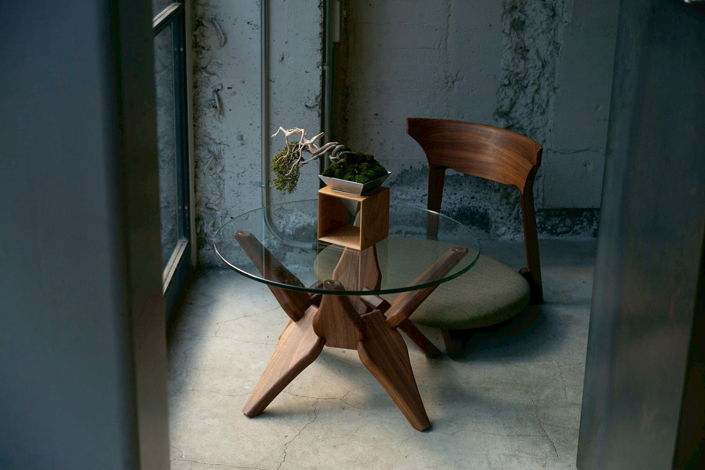 【盆栽台におすすめ】glass low table