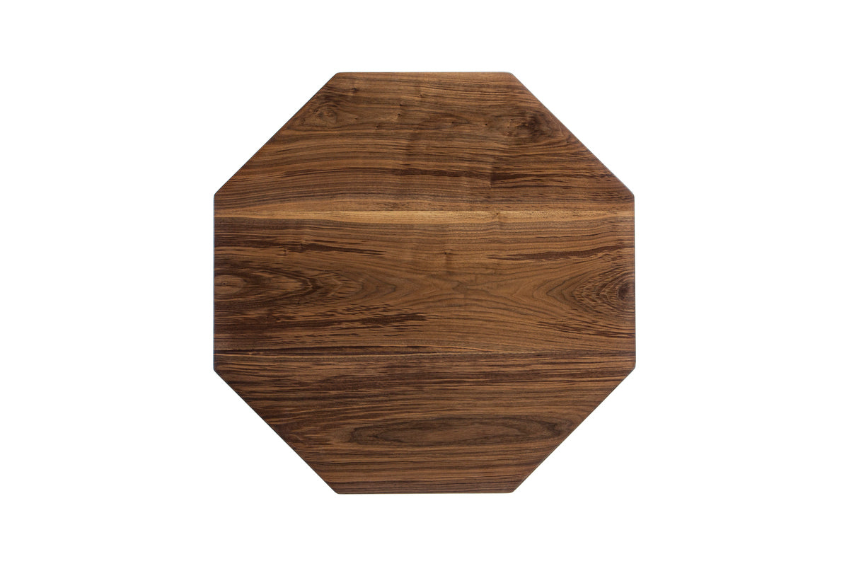 八角形 table 3475【 激しい木目と白太のストライプが特徴のテーブル 】　