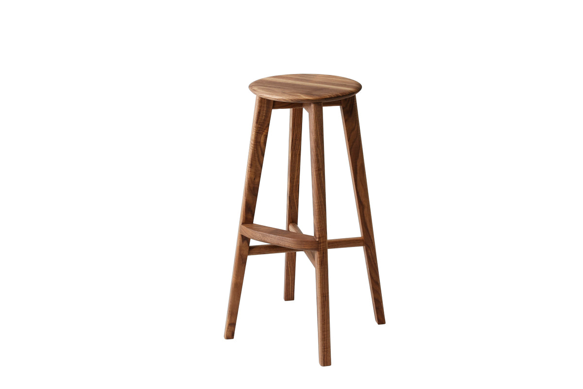 high stool maru / walnut / 5055