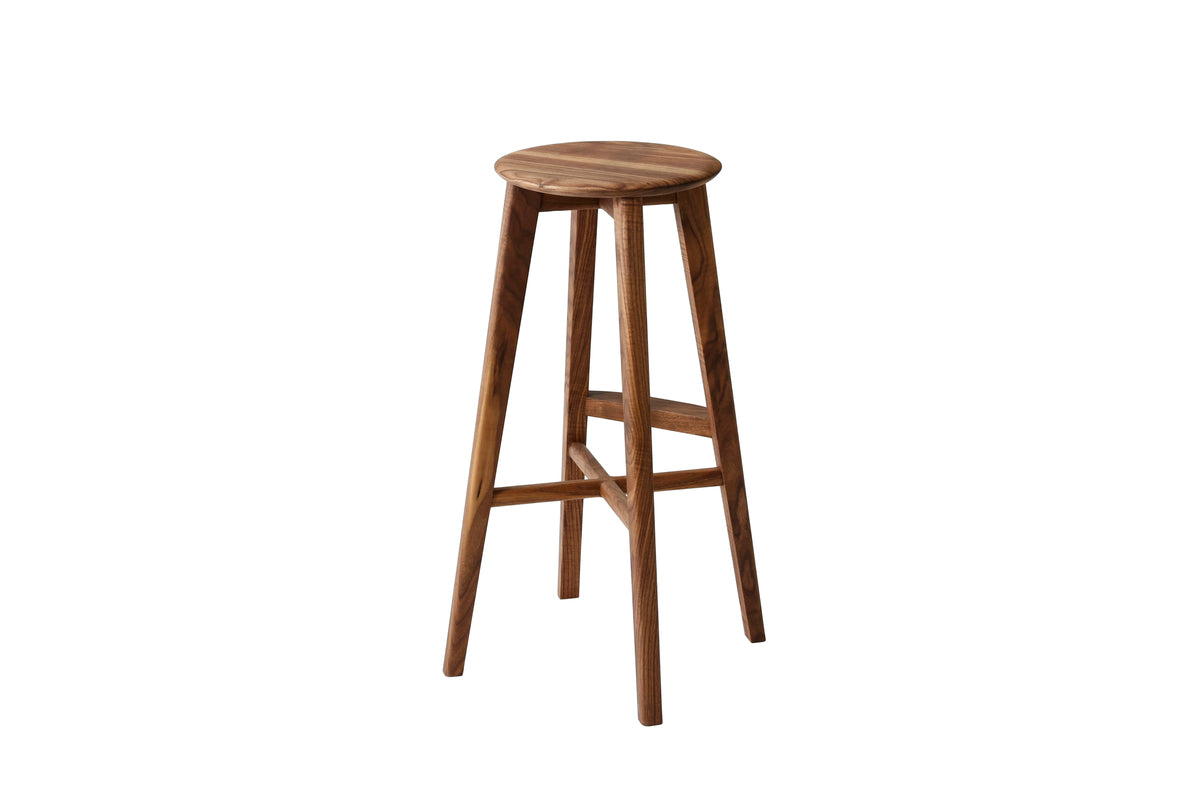 high stool maru / walnut / 5055