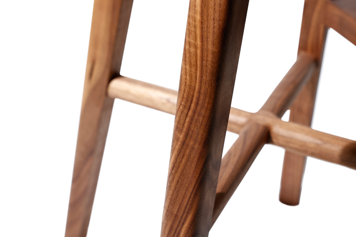 high stool maru / walnut / 5055