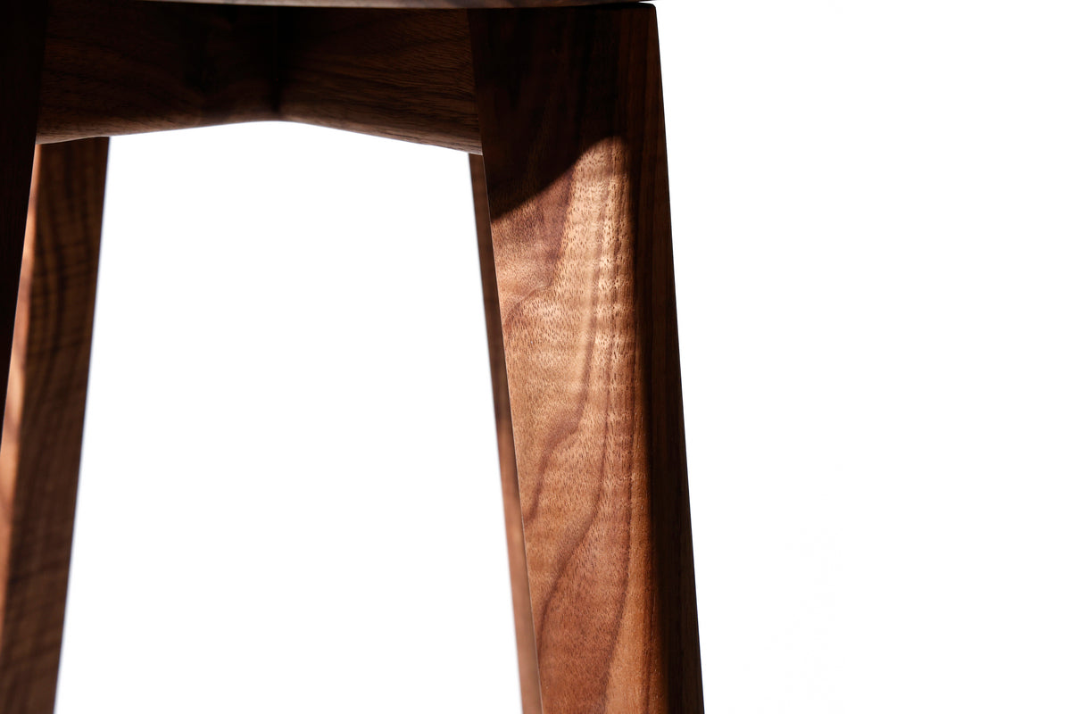 high stool maru / walnut / 5055
