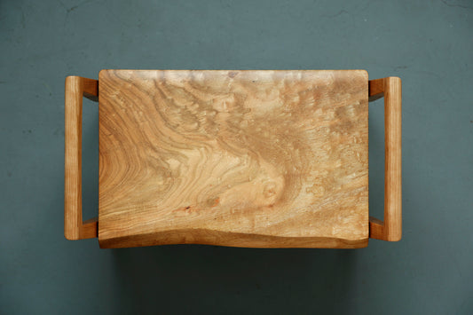 一枚板 genkan stool / cherry / 5137