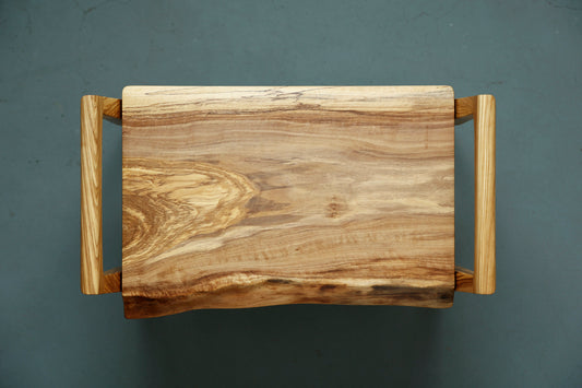 一枚板 genkan stool / オリーブ / 5148