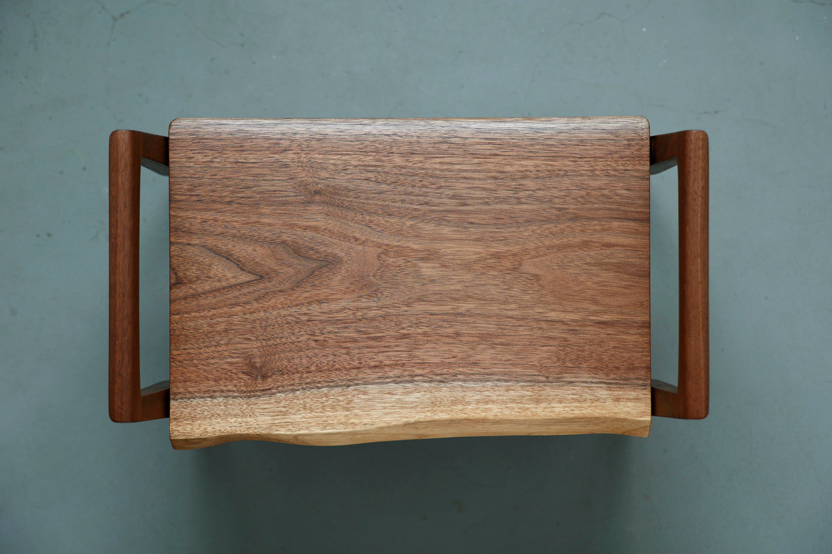 一枚板 genkan stool / walnut / 5144